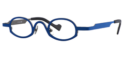 Cecil Oval Blue Titanium Glasses3
