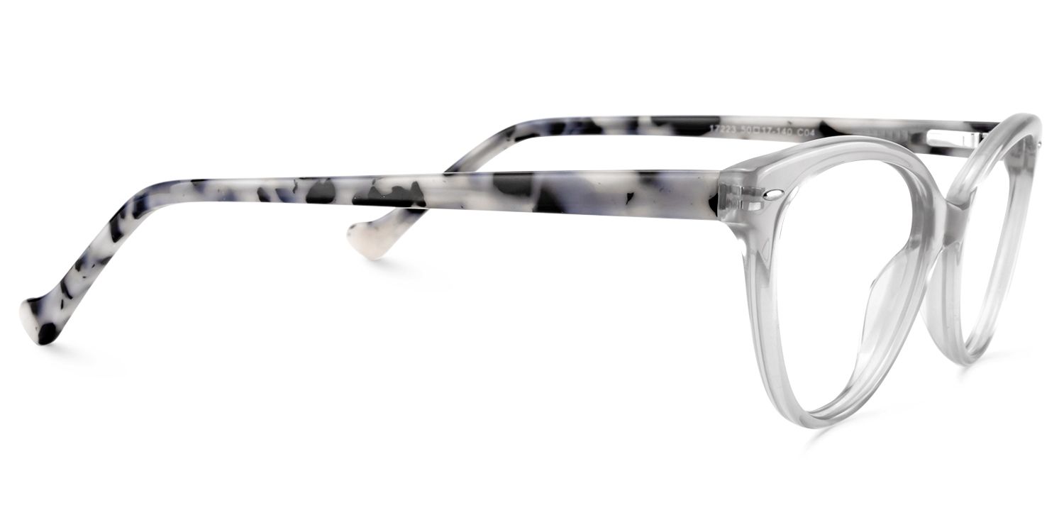 Oval Gray Glasses | Zeelool Glasses4