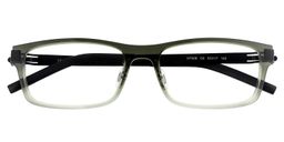 Anastasia Rectangle Dark-Green Glasses1