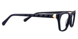 Carmela Rectangle Dark Blue Glasses4