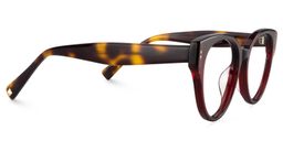 Carroll Oval Dark Red Glasses4