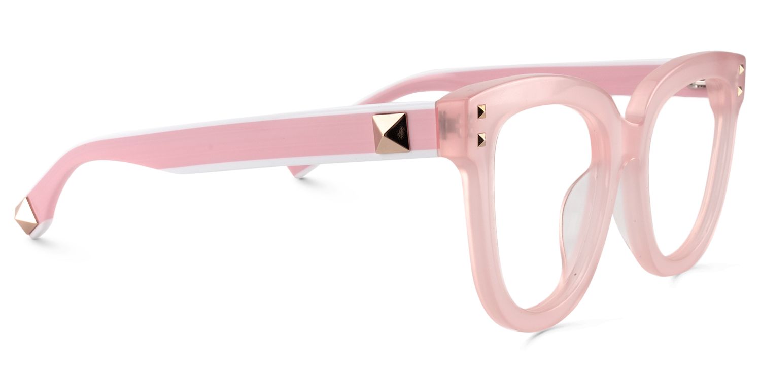 Round Pink Glasses | Zeelool Glasses4