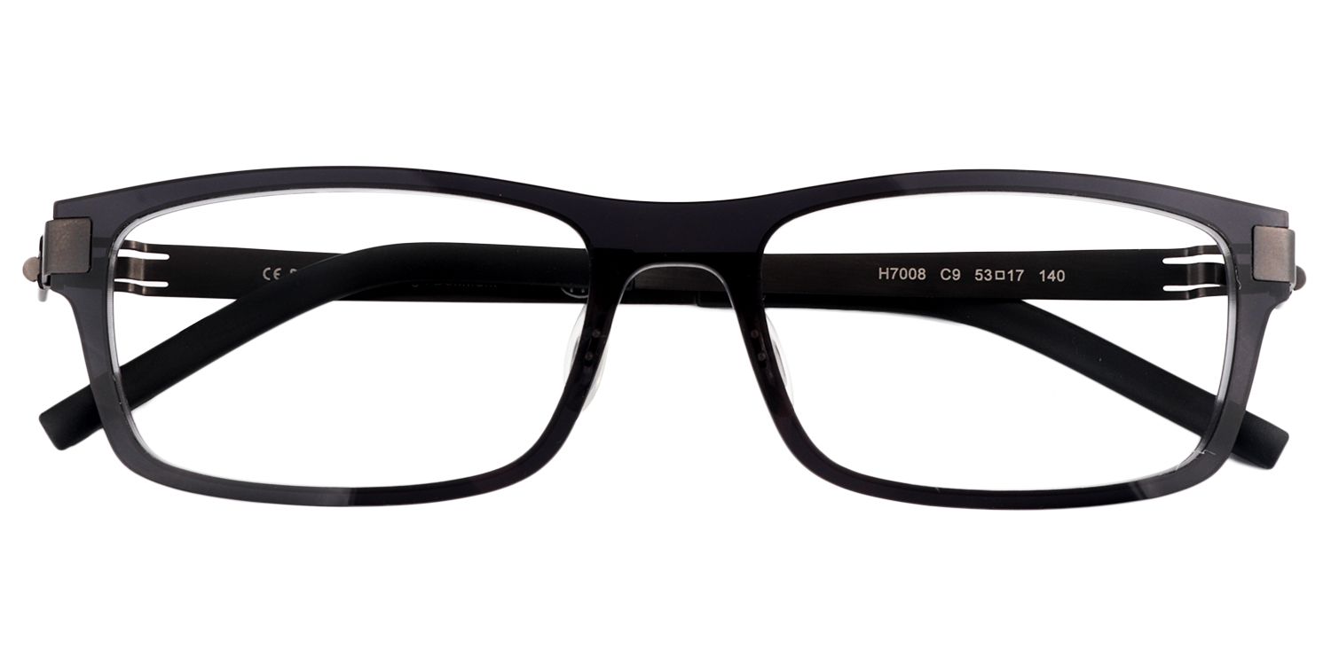 Rectangle Black Glasses | Zeelool Glasses1