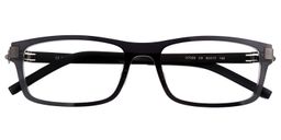 Antonia Rectangle Black Glasses1