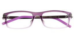 Antonia Rectangle Purple Glasses1