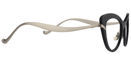 Nora Cat Eye Black Glasses5
