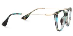 Clement Cat Eye Green-Black Glasses4