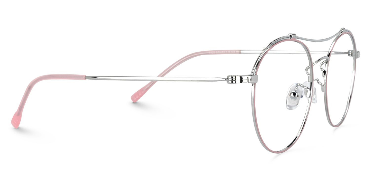 Aviator Pink Glasses | Zeelool Glasses4