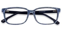 Charla Rectangle Blue Glasses1