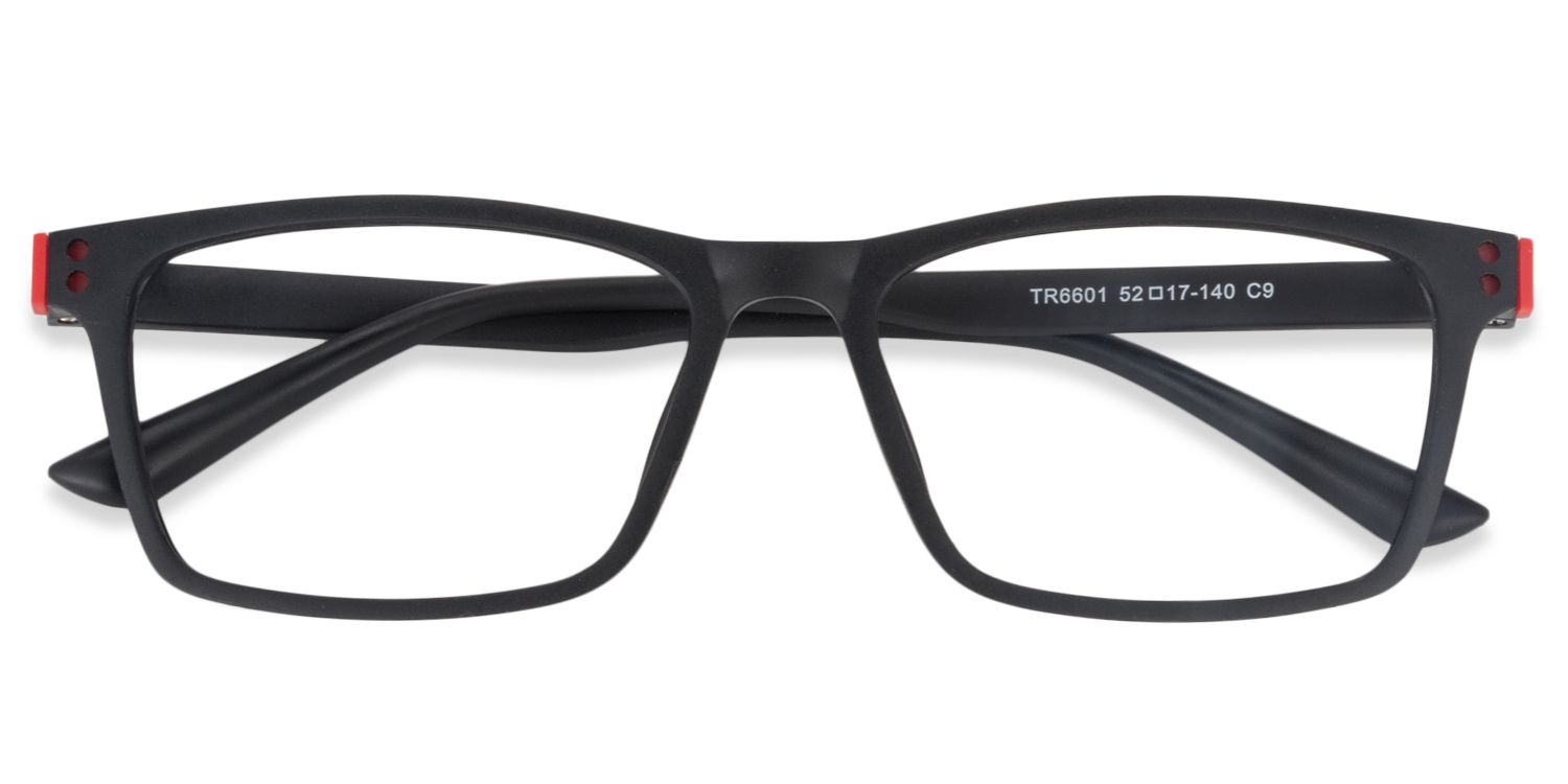 Rectangle Black Glasses | Zeelool Glasses1