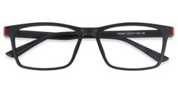 Cheche Black Rectangle Glasses1