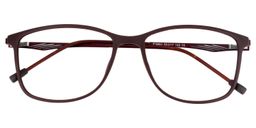 Astrid Rectangle Brown Glasses1