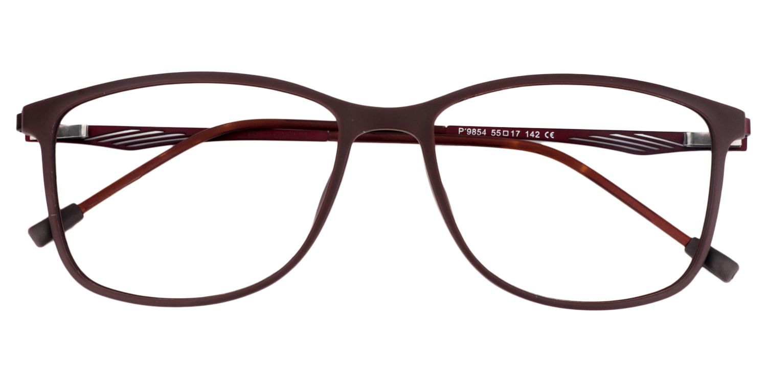 Rectangle Brown Glasses | Zeelool Glasses1