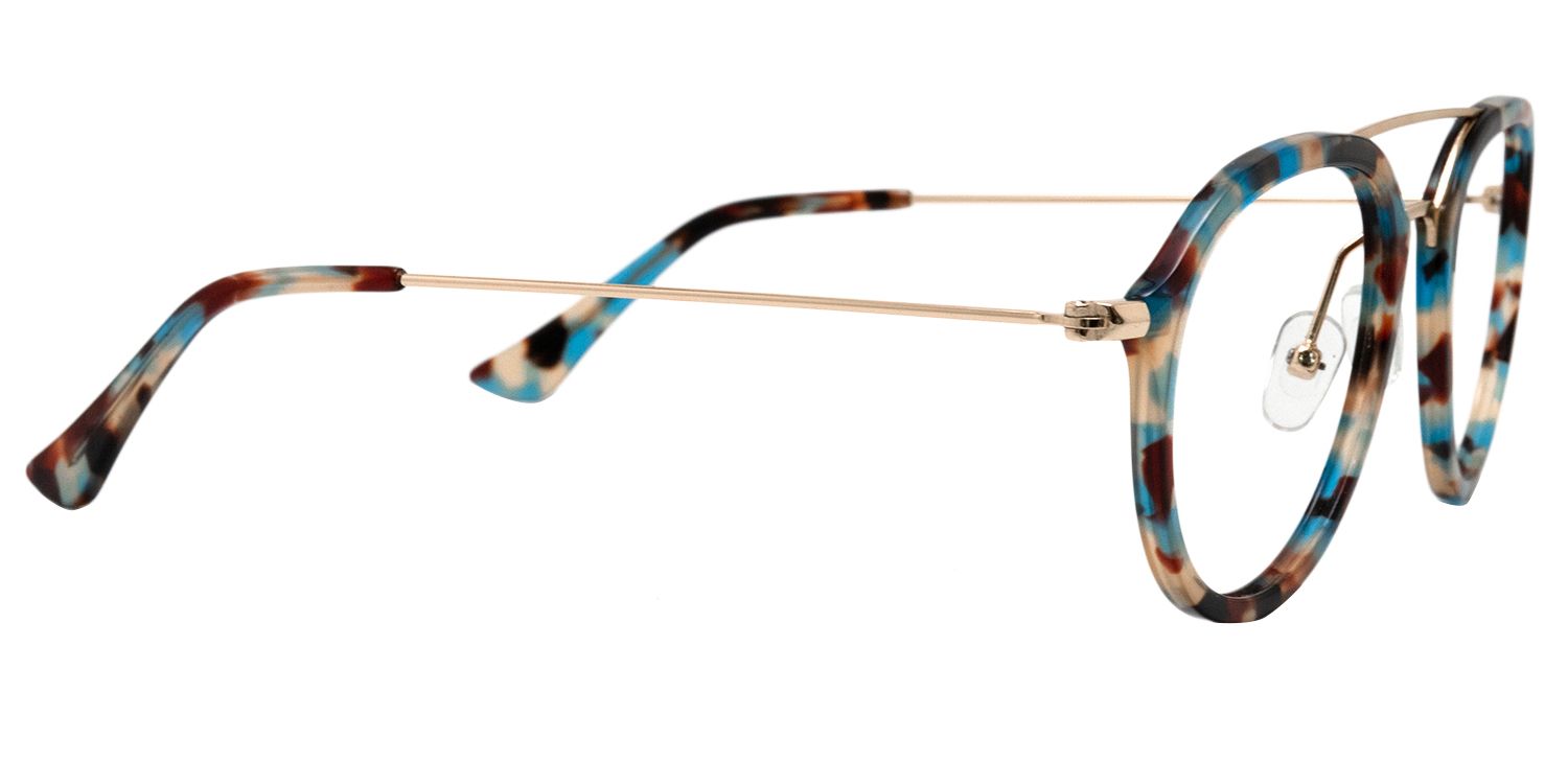 Aviator Blue Tortoise Glasses | Zeelool Glasses4