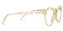 Chloe Round Beige Glasses4