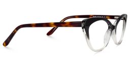 Chloris Cat Eye Black Clear Glasses4