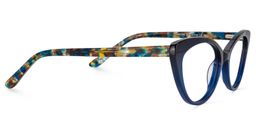 Chloris Cat Eye Dark Blue Glasses4
