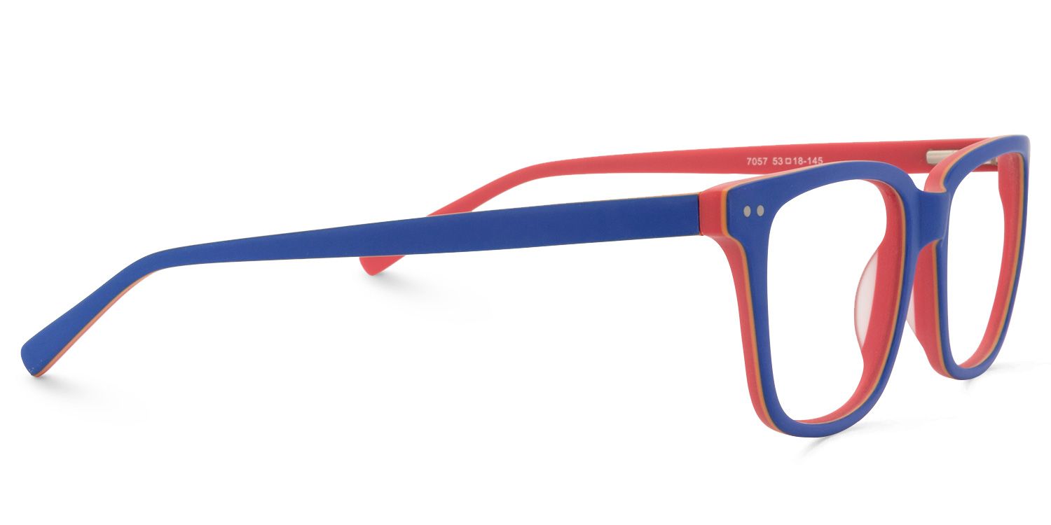 Rectangle Blue Glasses | Zeelool Glasses4