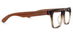 Jeffery Square Brown Eyeglasses4