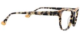 Terry Rectangle Light Tortoise Glasses4