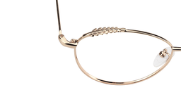 Abiola Round Gold Glasses5