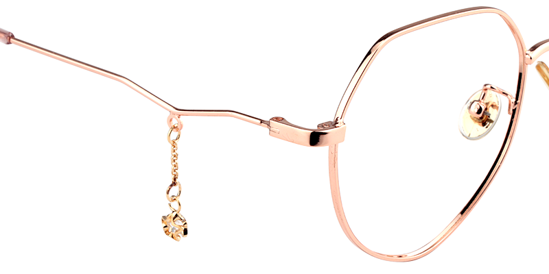 Geometric Pink Glasses | Zeelool Eyewear5