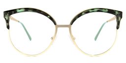Laureano Browline Green-Tortoise Glasses1