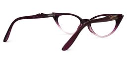Saunders Cateye Purple Glasses3