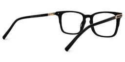 Kornelia Square Black Glasses3