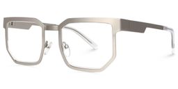 Barber Geometric Silver Glasses1