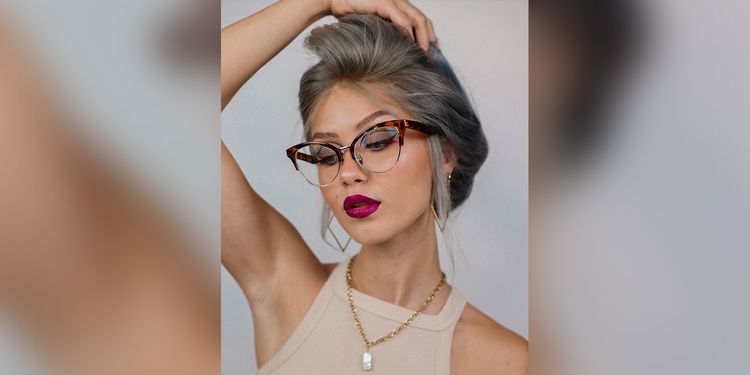 Charlene Browline Tortoise Glasses