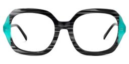 Raquell Square Turquoise Glasses0