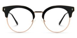Trellis Browline Black Glasses0