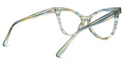 Floscine Cateye Green Glasses3