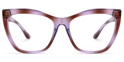 Ashton Cateye Purple Glasses0