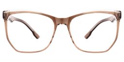 Libby Geometric Brown Glasses0