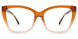 Latora Cateye Orange Glasses0