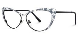 Ellen Cateye Floral Glasses1