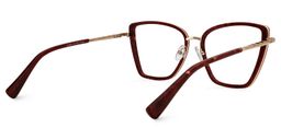 Nilsa Cateye Red Glasses3
