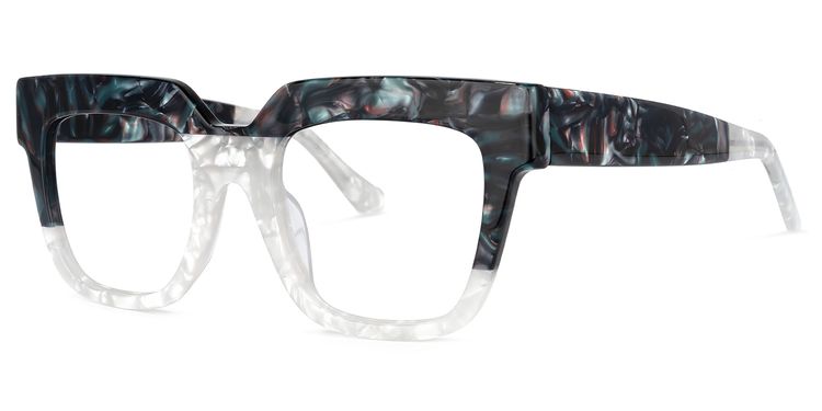 Carolann Square White Glasses