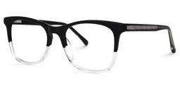 Revell Cateye Black-Clear Glasses1