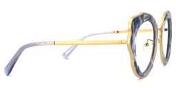 Christie Geometric Blue-Leapard Glasses2