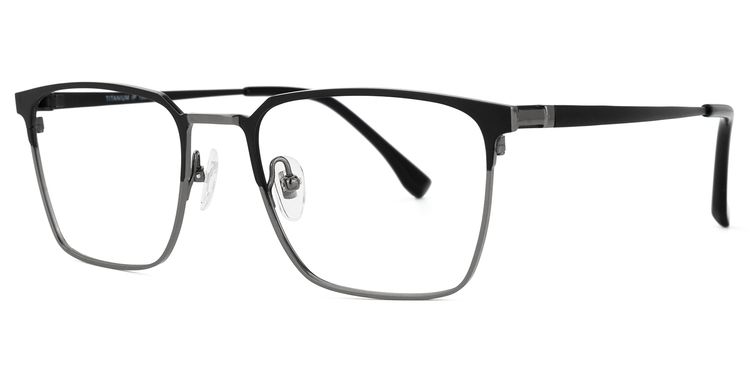 Khadajah Square Black-Gray Glasses