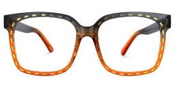 Dorvilus Square Orange Glasses0