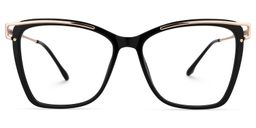 Krystle Square Black Glasses0