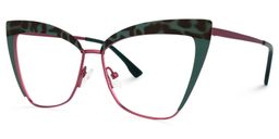 Luperon Cateye Dark-Green Glasses1