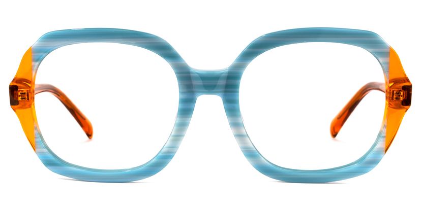 Raquell Square Blue Glasses