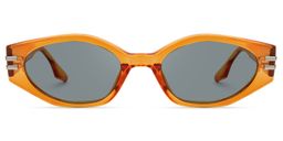 Shalanza Geometric Orange Sunglasses0