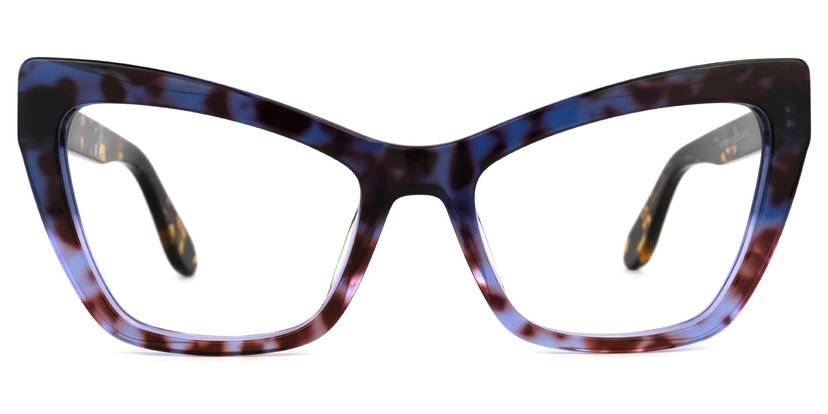 Kristie Cateye Purple-Tortoise Glasses