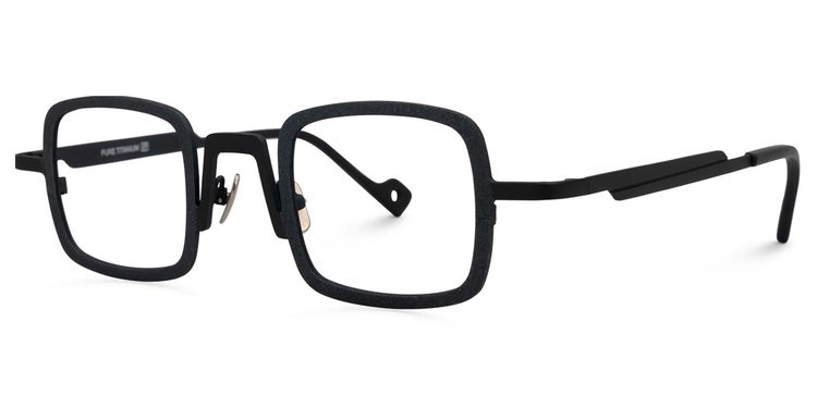 Roselyn Square Black Glasses